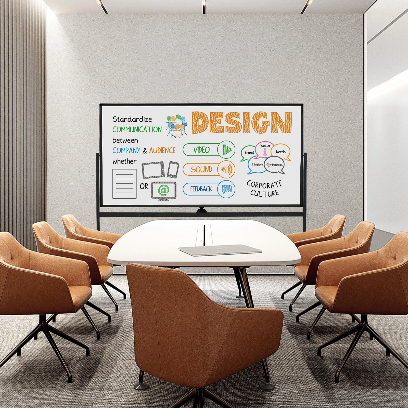 Slickblue D-CO-KD85801BC Dry-Erase-Bulletin-Boards - View #7