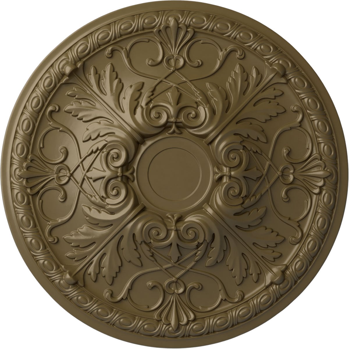 Ekena Millwork CM26TNMMF Tristan 26-in W x 26-in L Painted Mississippi Mud Polyurethane Whole Ceiling Medallion