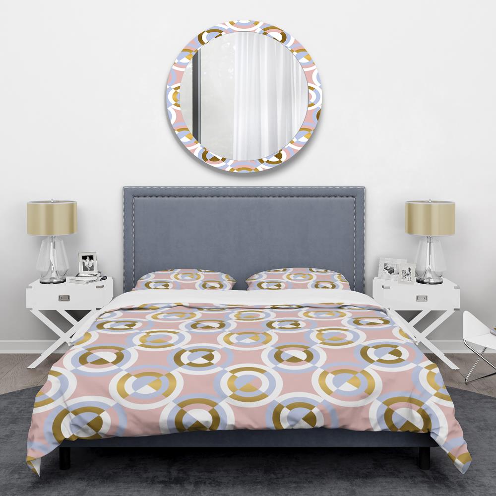 Designart BED24407-T 3 -Piece Pink Twin Duvet cover Set