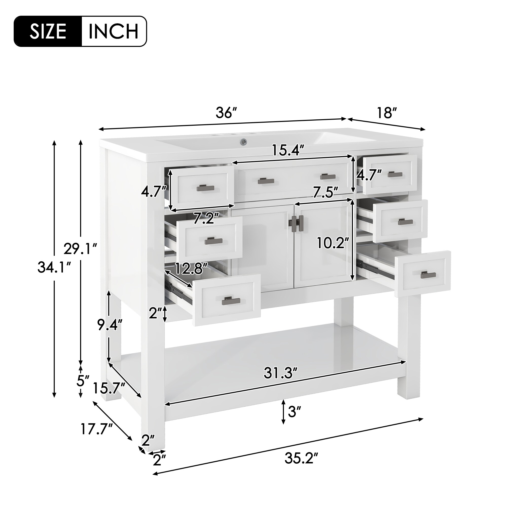 Siavonce ZX-113122 Bath-Vanity-Combo - View #3