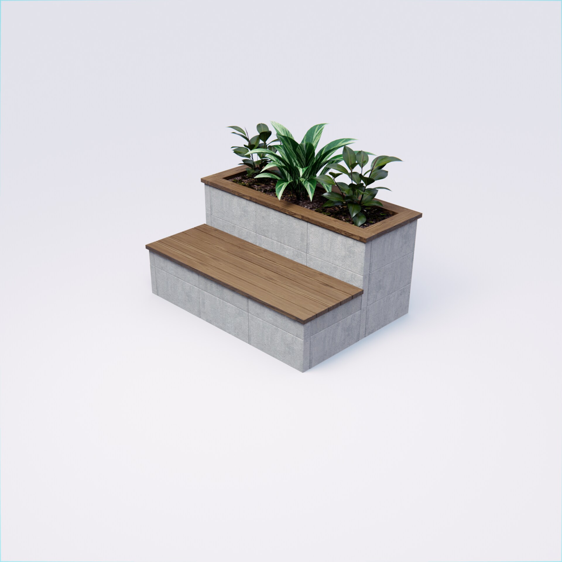 Shop Belgard DESIGNFORMS Raised Planter & Bench Combo at