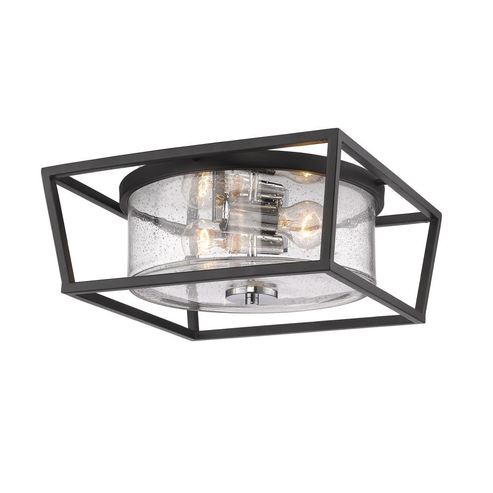 Golden Lighting 4309-FM BLK-SD flushmounts - View #2