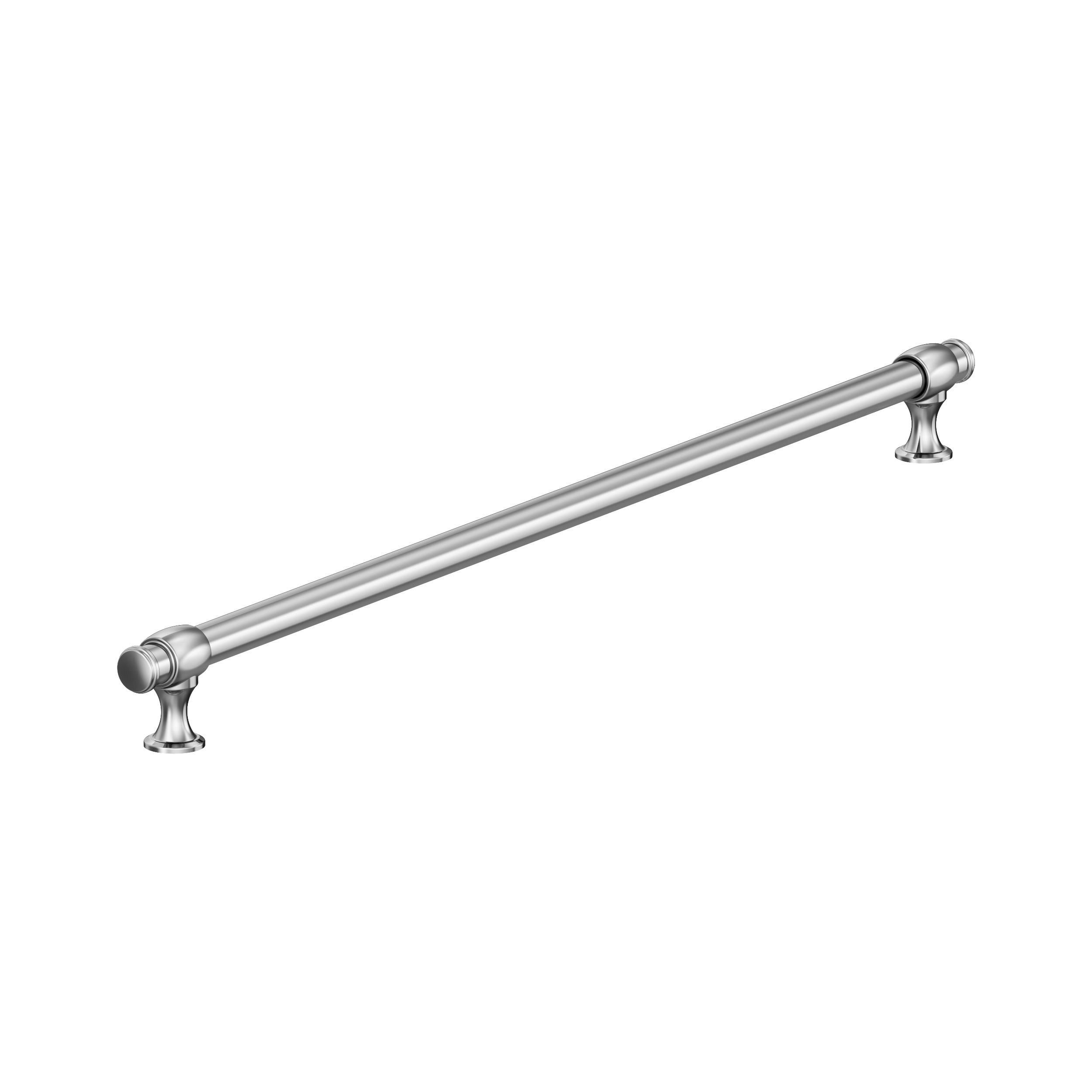Amerock BP5406726 Winsome 24-in , 608mm Center to Center Polished Chrome Cylindrical Bar For Use on Appliances Drawer Pulls
