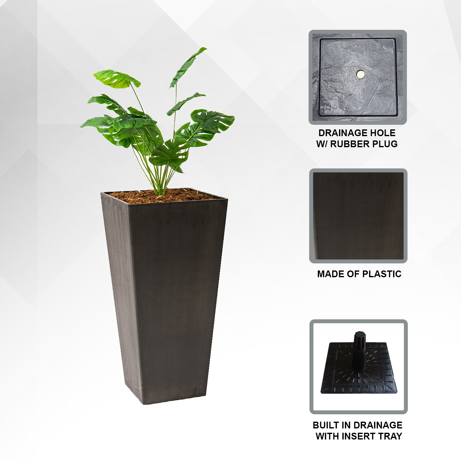 XBrand LW2617BK2 Planter-Window-Box - View #8