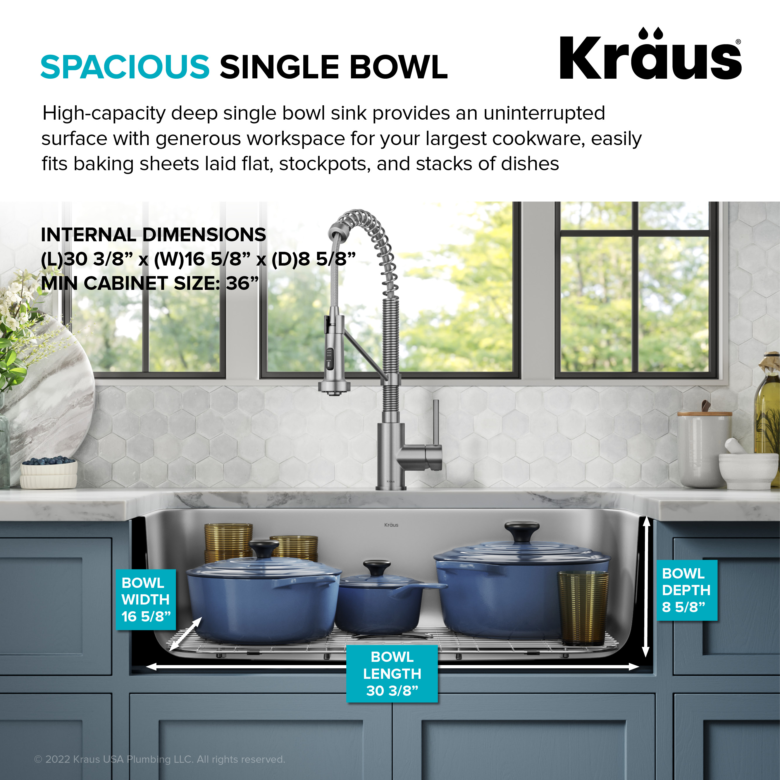 Kraus KBU44 Kitchen-Sinks - View #5