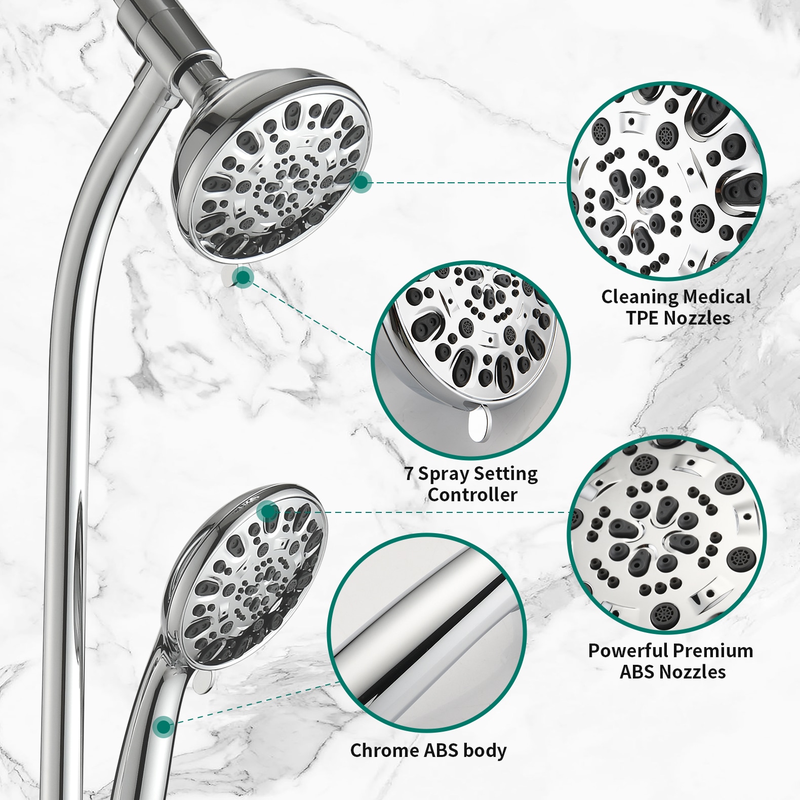 Mondawe MD-KL55528 Showerhead-Bar-Panels - View #4