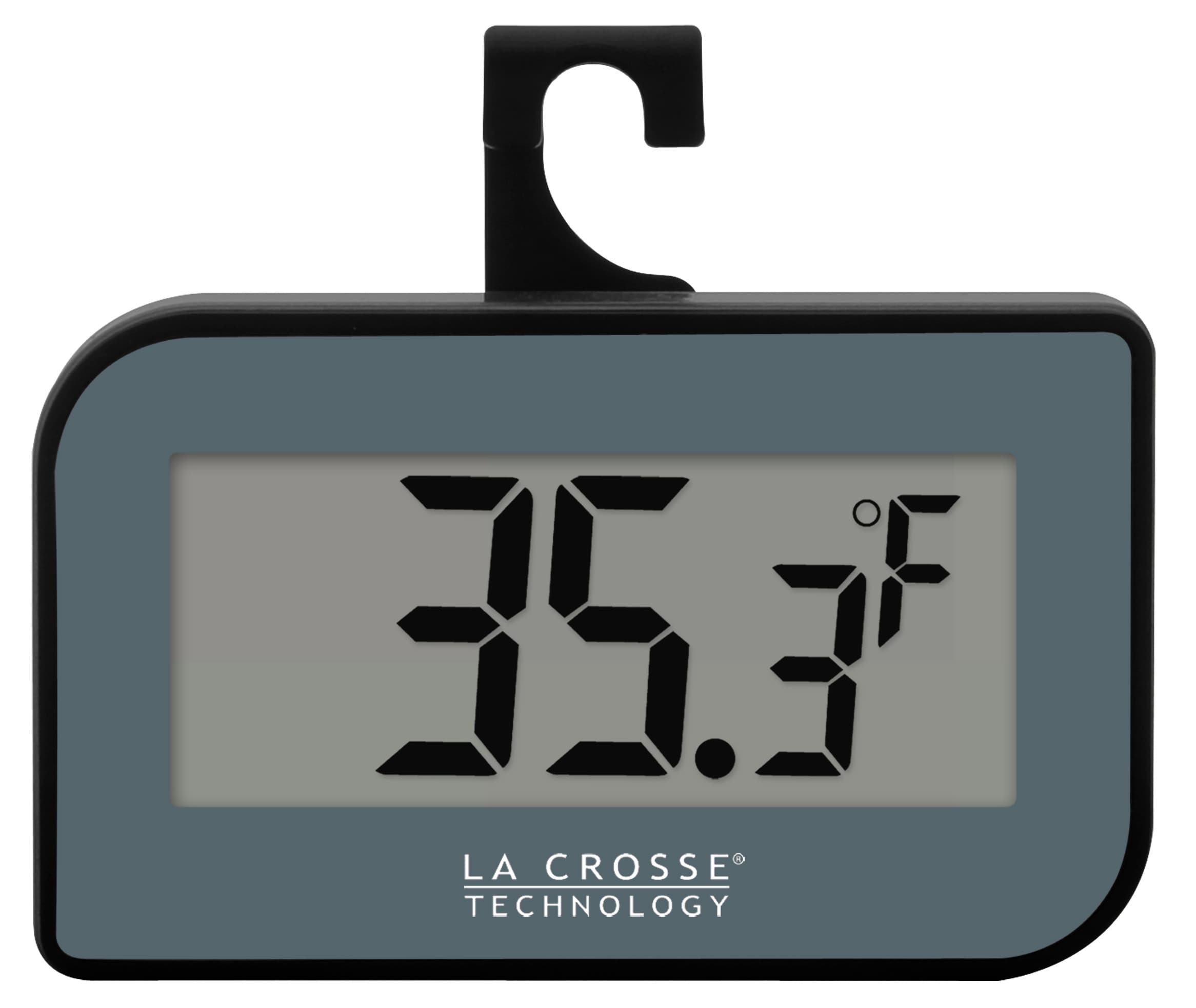 La Crosse Technology Digital Wired Indoor Navy Thermometer in the  Thermometer Clocks department at