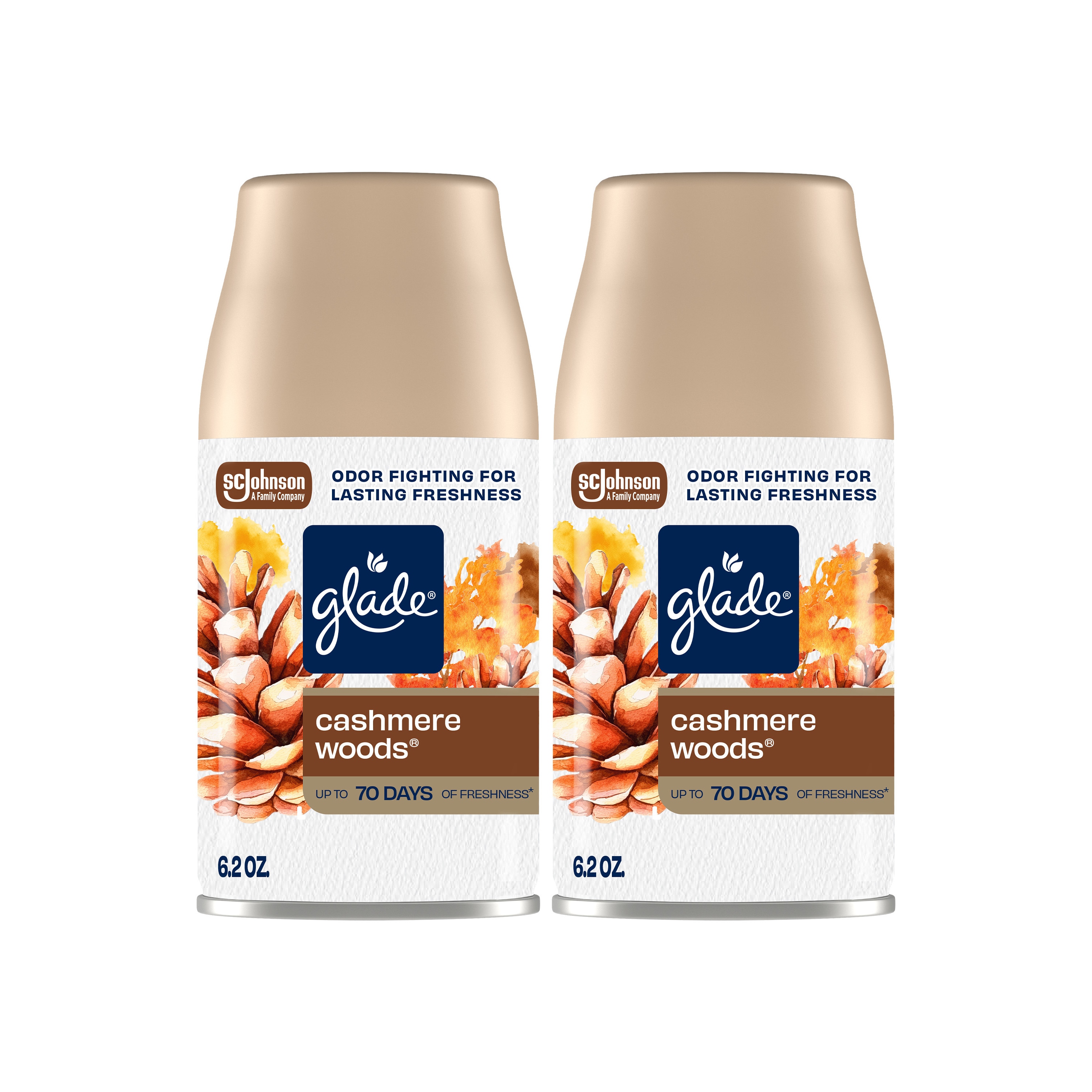 Glade 6.2 -oz Cashmere Woods Refill Air Freshener 2 -Pack