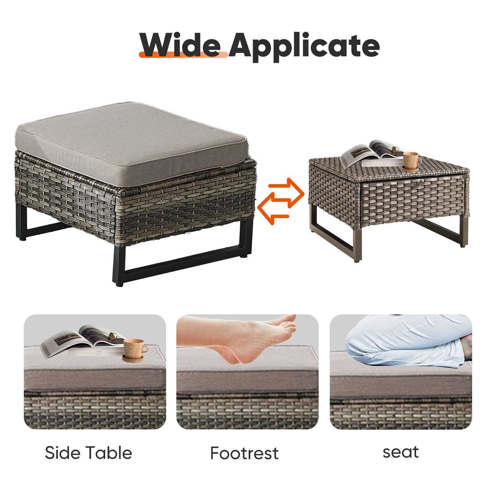 Jeehope PA097-3 Stools-Ottomans - View #5