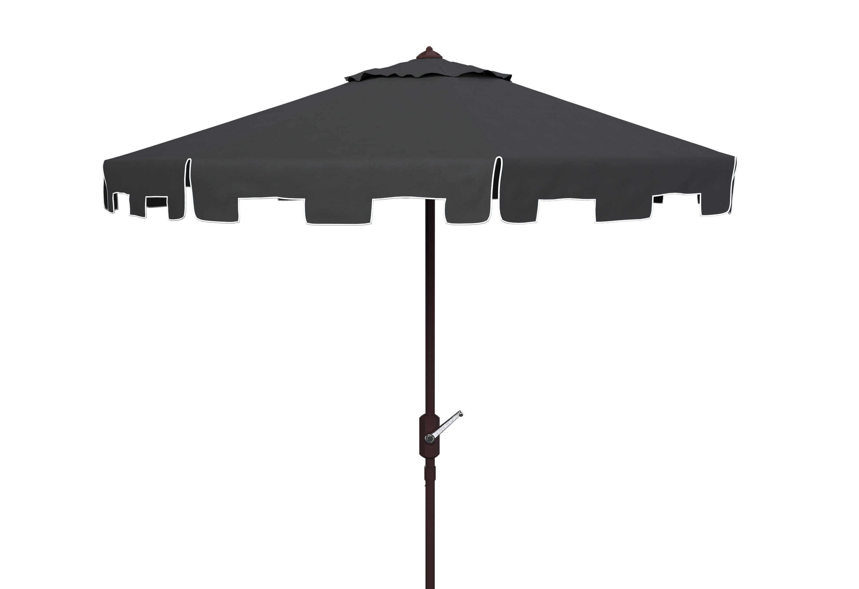 Safavieh PAT8100H 10.83-Feet Aluminum Black Auto-tilt Market Patio Umbrella