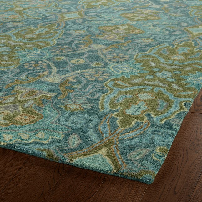 Kaleen Amaranta 9 x 12 Peacock Indoor Geometric Southwestern Handcrafted Area Rug Kaleen Amaranta 9 x 12 Peacock Indoor Geometric Southwestern Handcrafted Area Rug