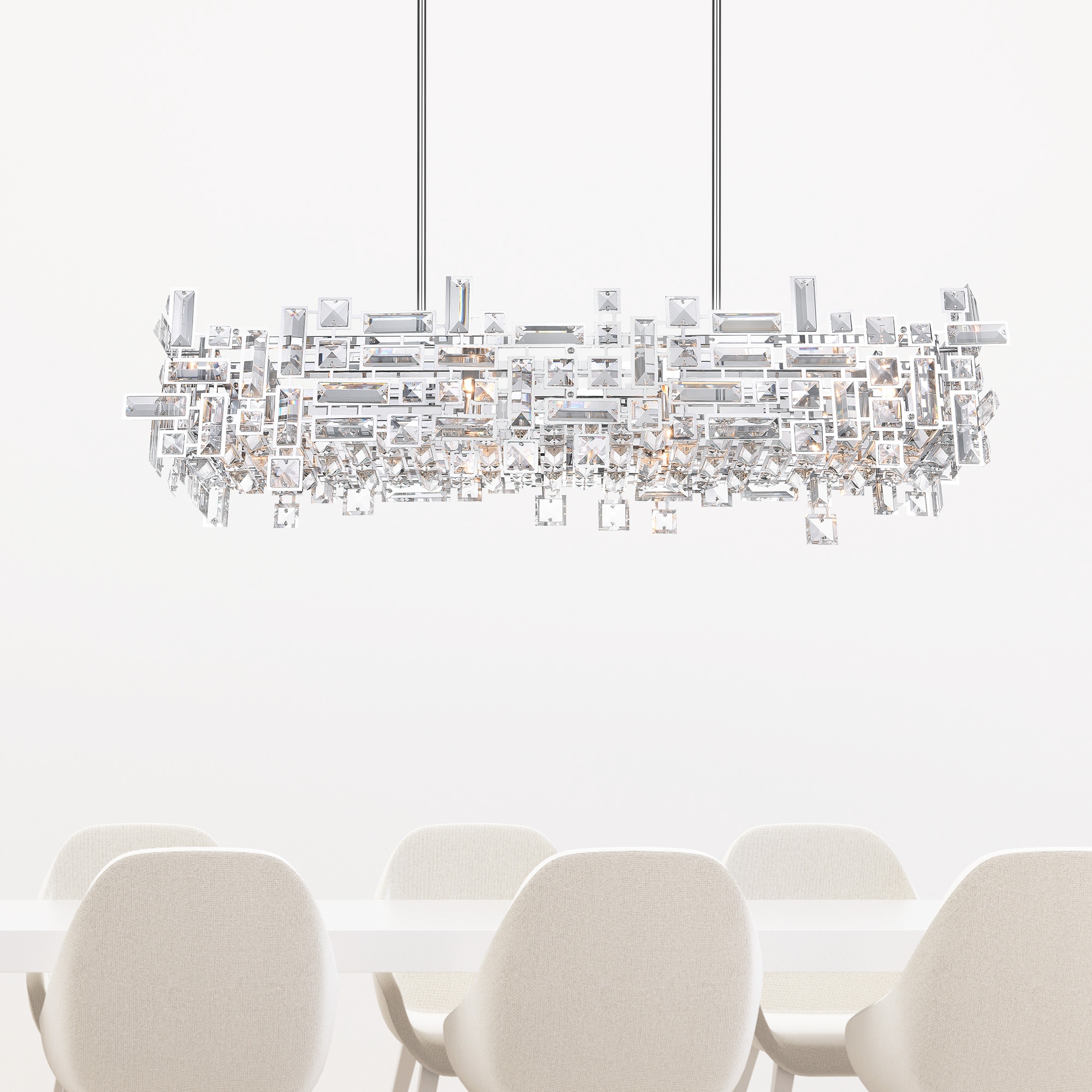 CWI Lighting 5689P35-12-601 Arley 12 -Light Chrome Transitional For Use in Bathrooms, Bedrooms, Dining Rooms, Foyers, Kitchens, Living Rooms Chandelier