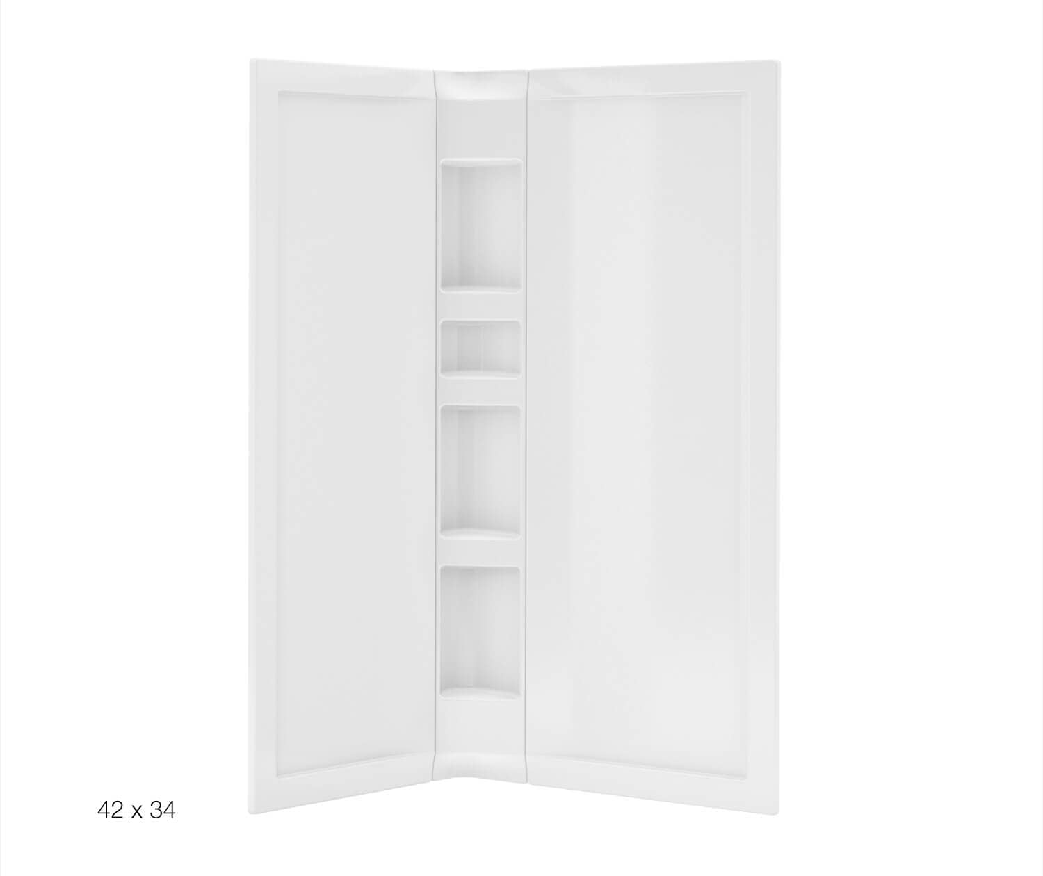OAPRIRE 3-Pack Corner Shower Shelf, Acrylic Wall Mounted Bathroom
