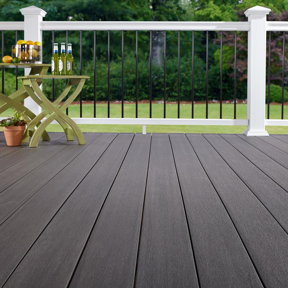 Wood-plastic composite deck board - SYMMETRY - fiberon LLC - wood look /  grooved / sustainable