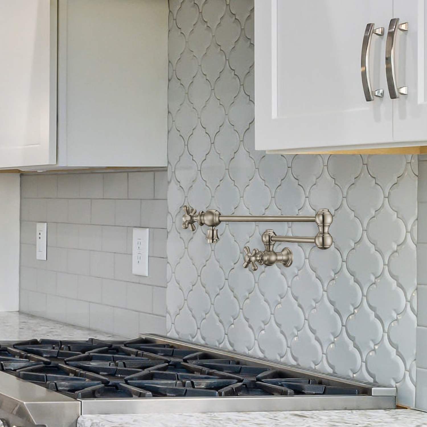 Whitehaus Collection WHKPFCR3-9550-NT-BN Kitchen-Faucets - View #4