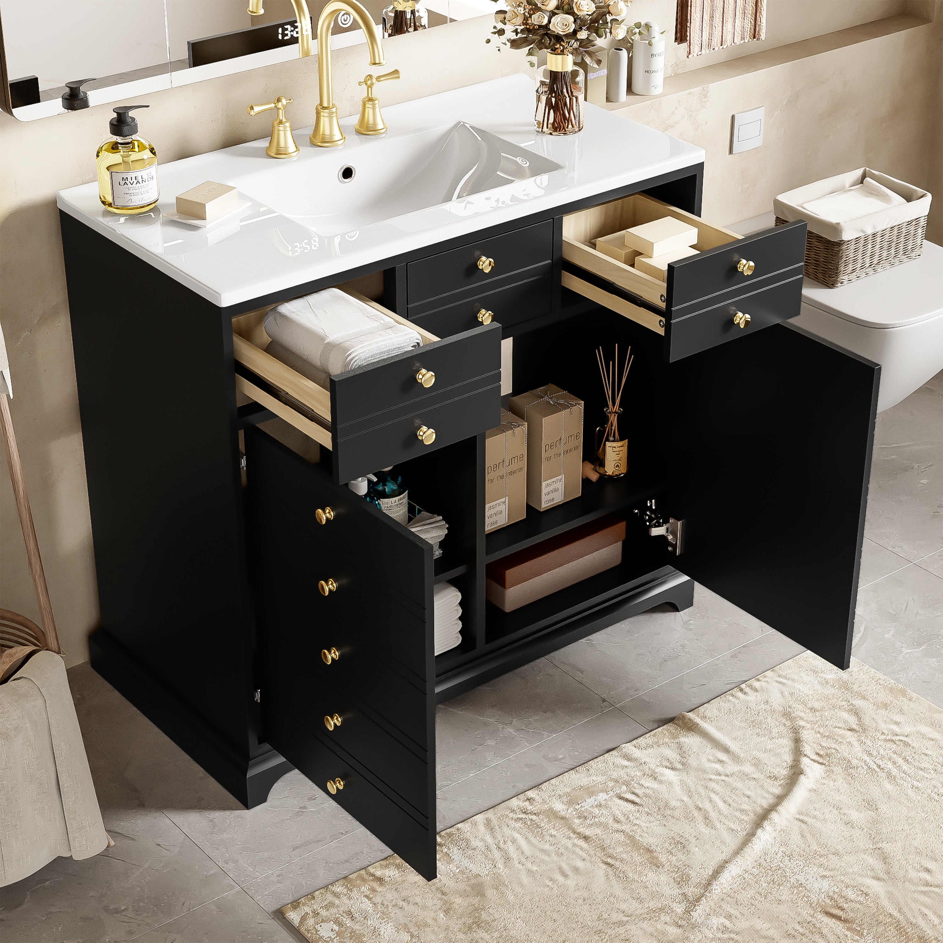 Boyel Living BL-MRS-5628B Bath-Vanity-Combo - View #3