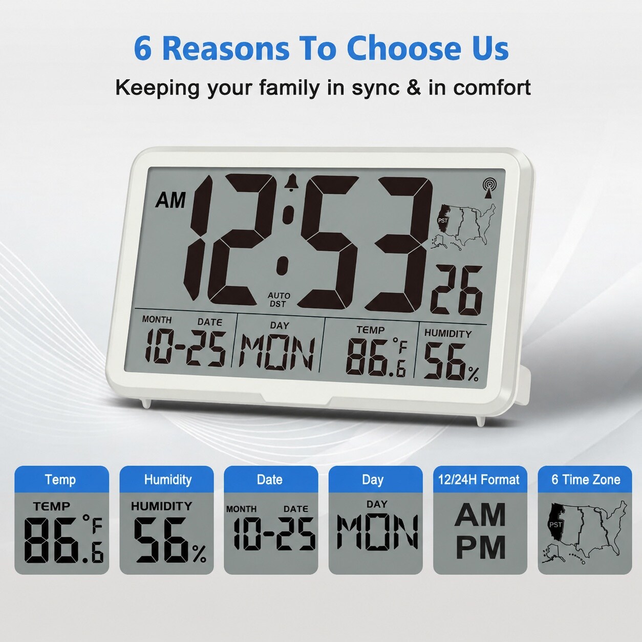 Phewnyzo LPW0814W448 Indoor-Outdoor-Clocks - View #5