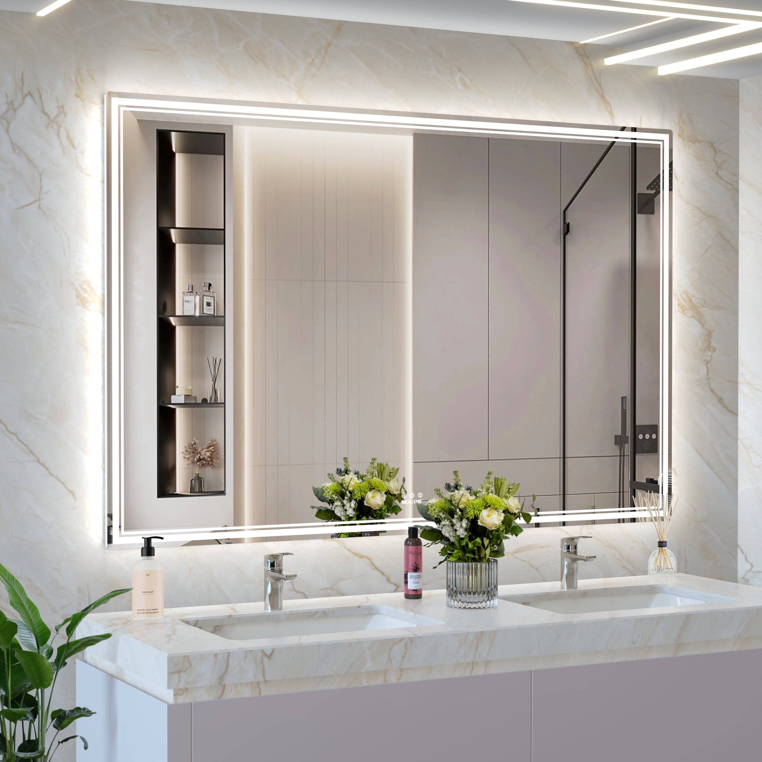 Bybafun YB5100086 Framed-Bath-Mirrors - View #12