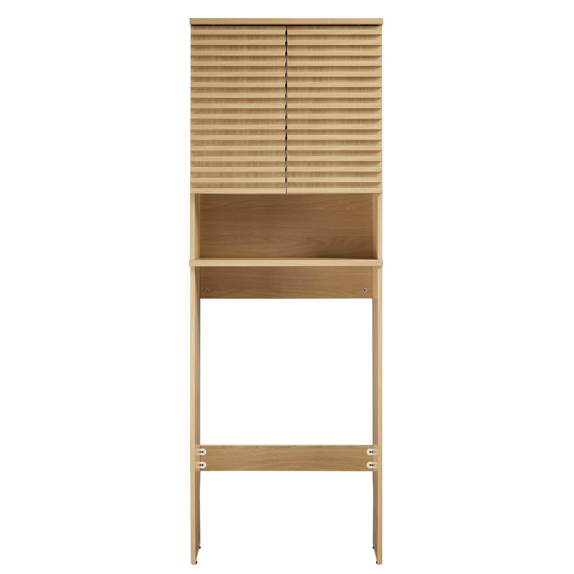 Modway EEI-6853-OAK Bathroom-Wall-Cabinets - View #7