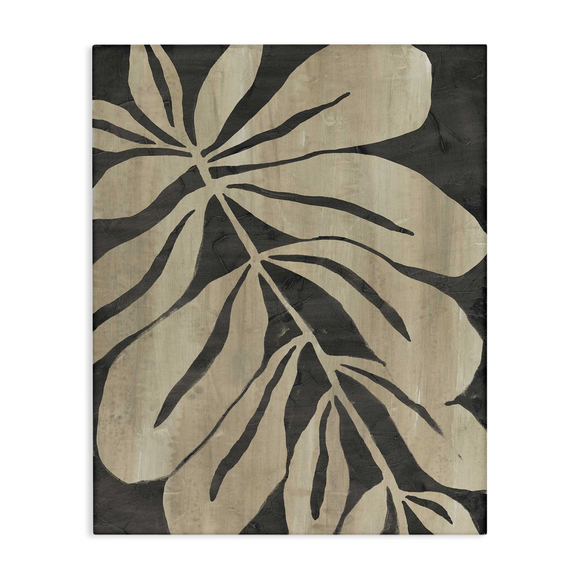 Stupell Industries BS-357-CN-30X40 Rustic Leaf Shape Canvas design by June Erica Vess