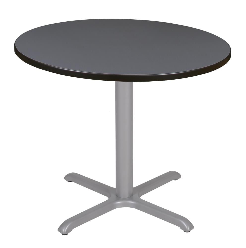 Regency TVX42RNDGYGY Breakroom Gray 4-Person Training Table (42-in W x 29-in H)