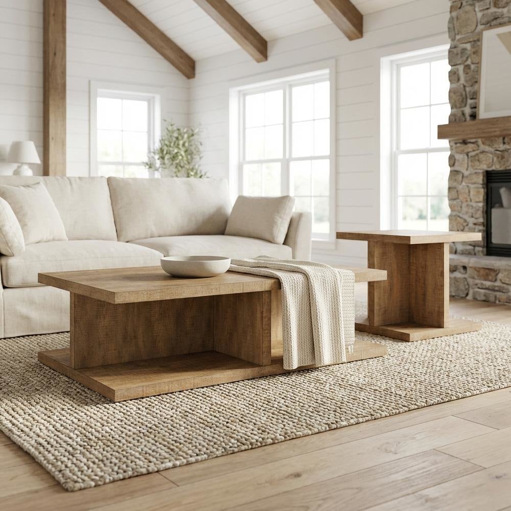 FurniFact BO3968941WHT Accent-Table-Sets - View #2