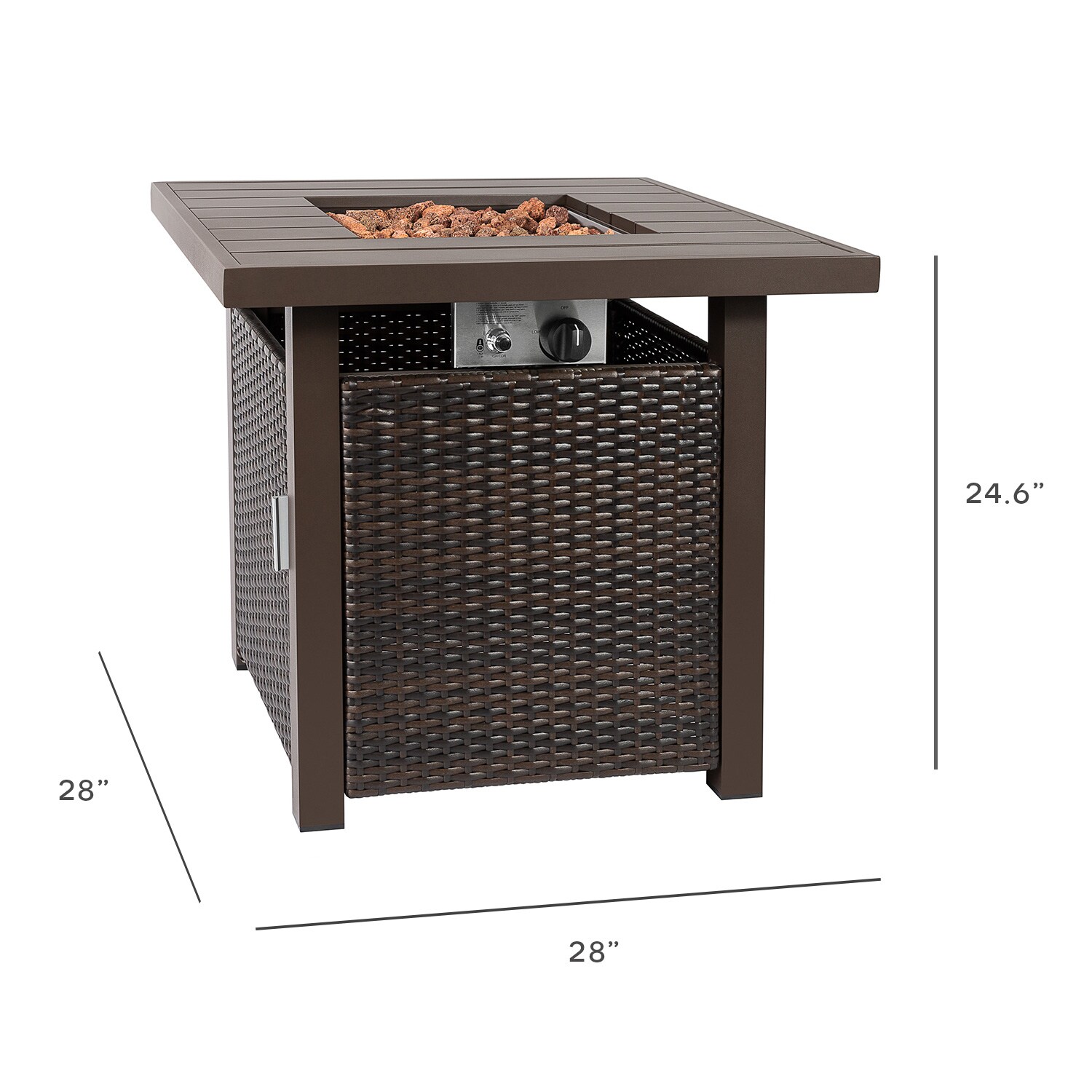 Kinger Home FP-005TBRN-SET-RED Patio-Conversation-Sets - View #7