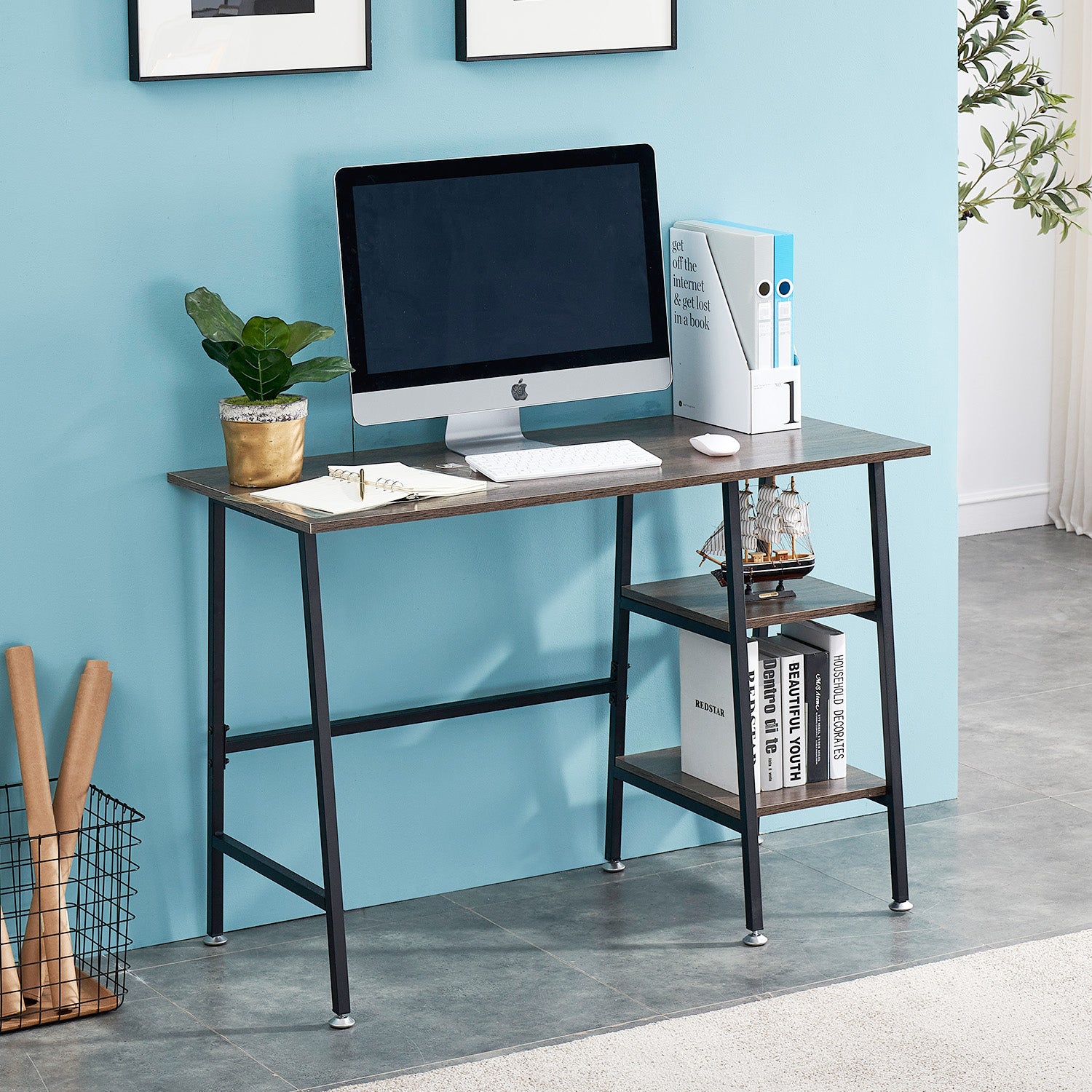 Vecelo LOE-DC-CD01-BRN desks - View #3