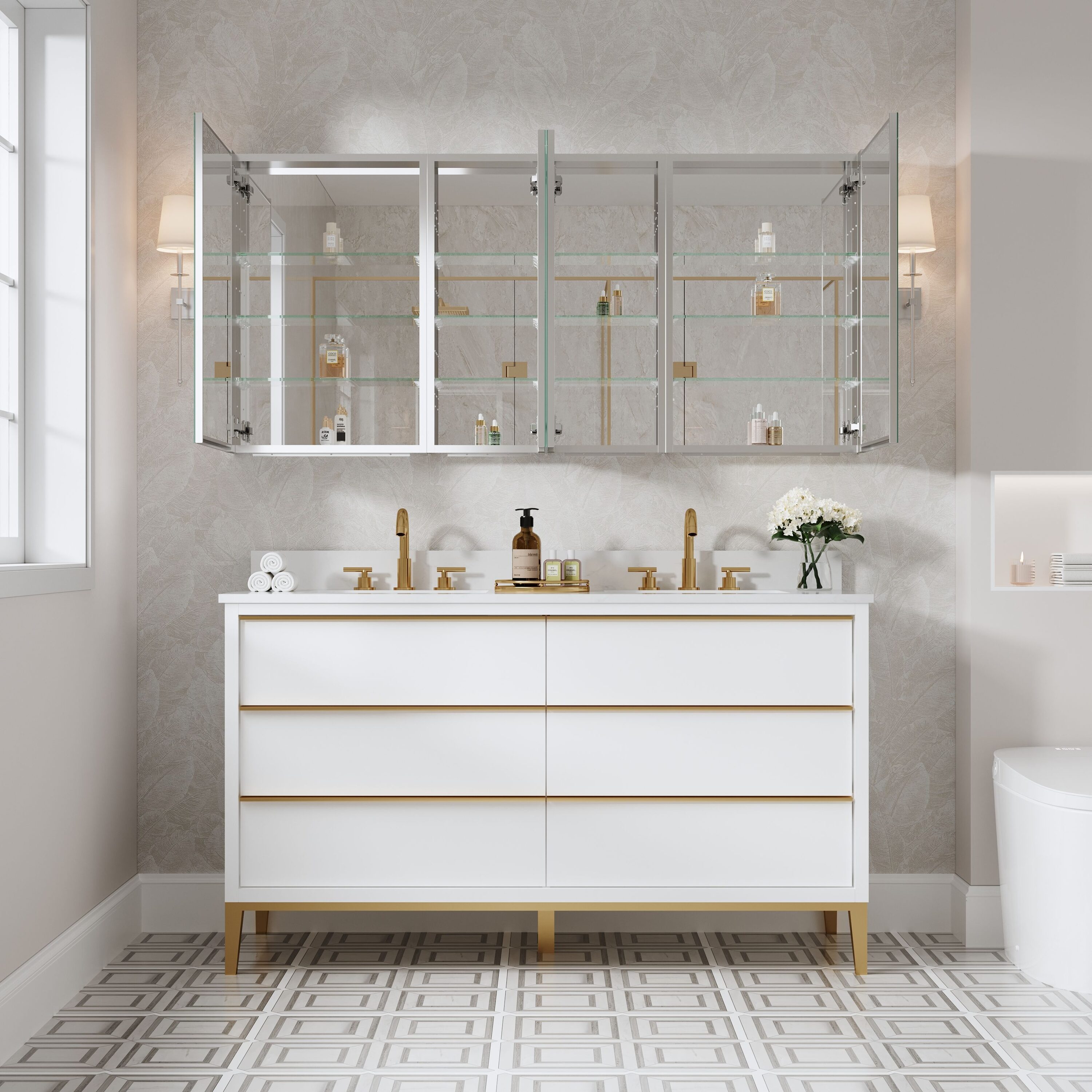 WELLFOR EEX16M4824DX Bathroom-Medicine-Cabinets - View #10