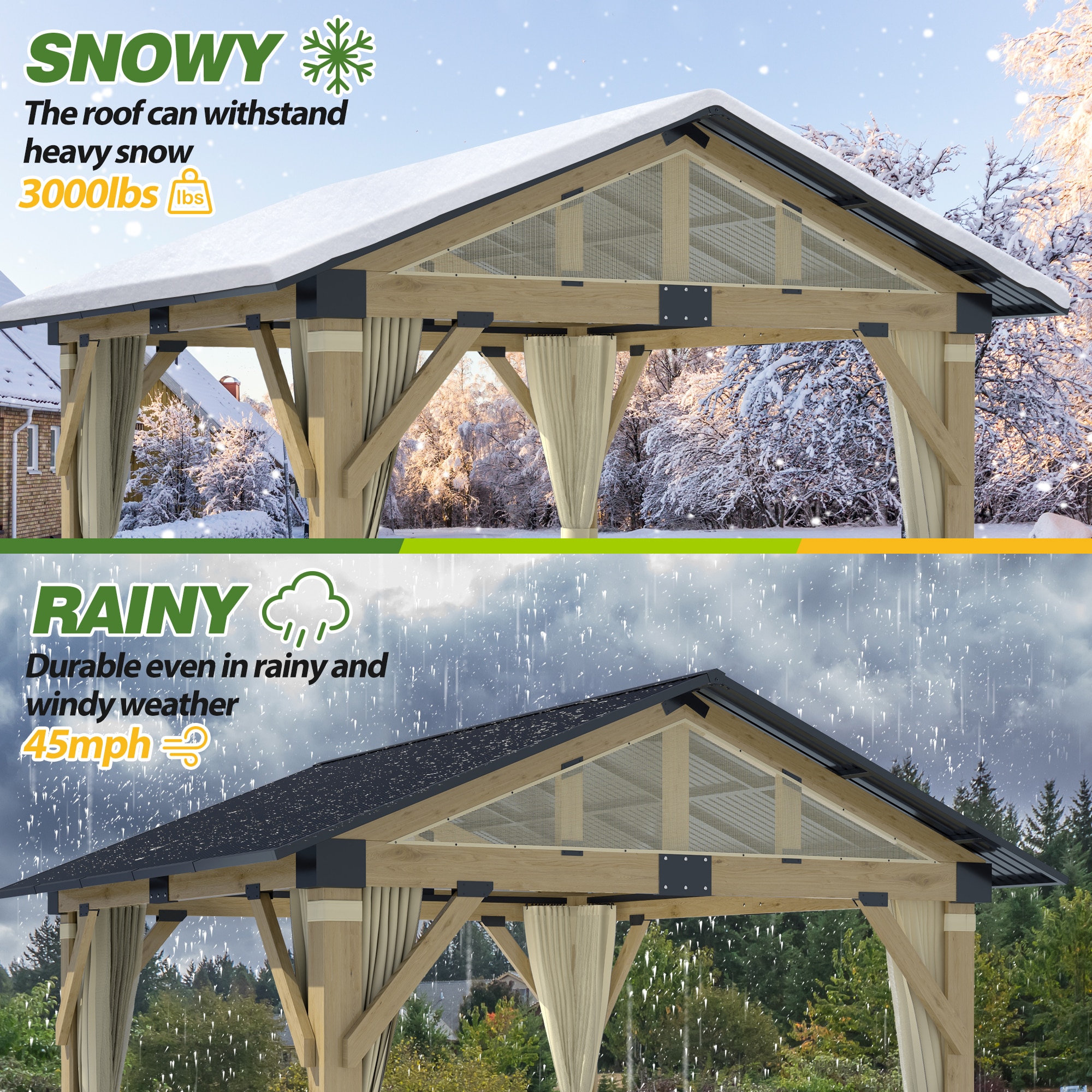 Coveronics LW-RZG-WB-1113 Wood-Resin-Gazebos - View #9
