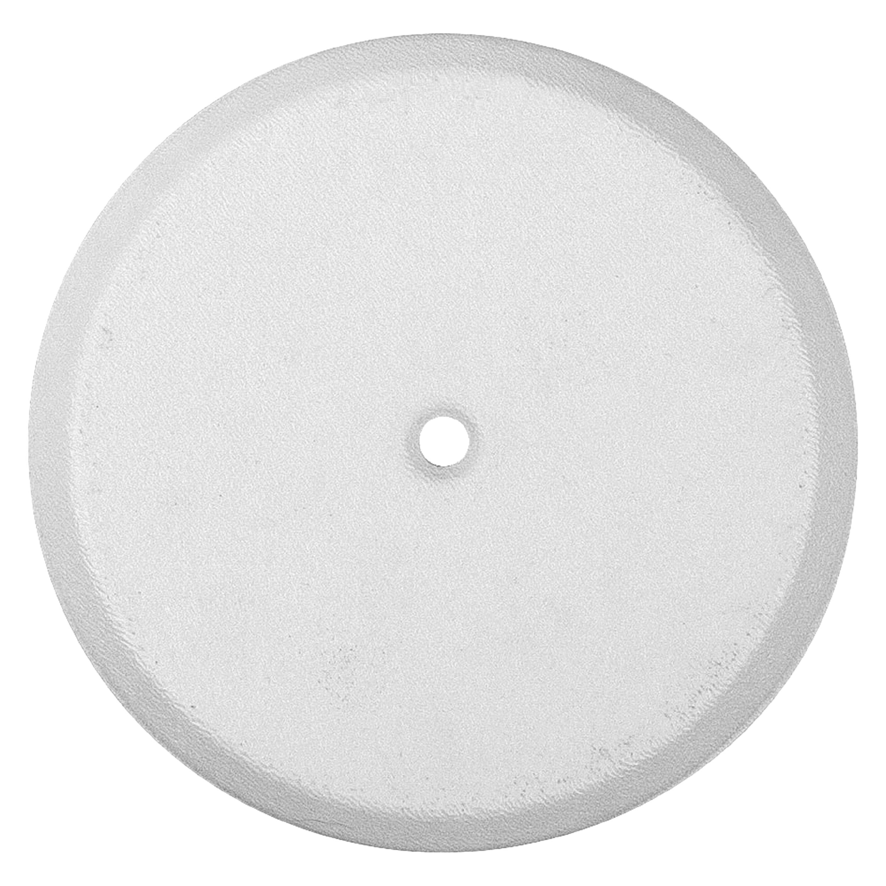 American Built Pro 104FW P1 4.25-in White One-hole face plate with screw Drain cover
