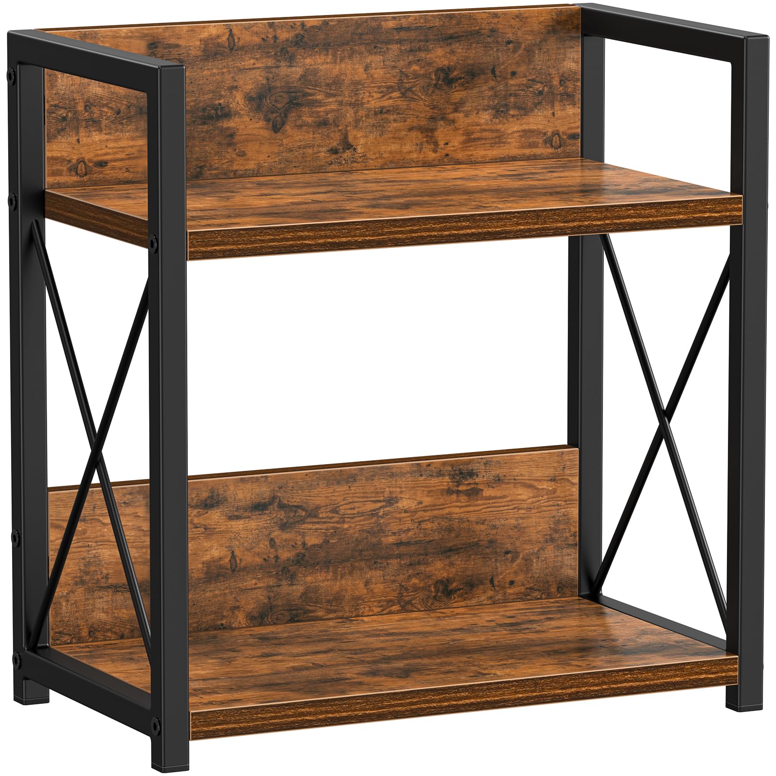 KIWDZFU Two Tier Kitchen Countertop Organizer Spice Rack Shelf Wood ...