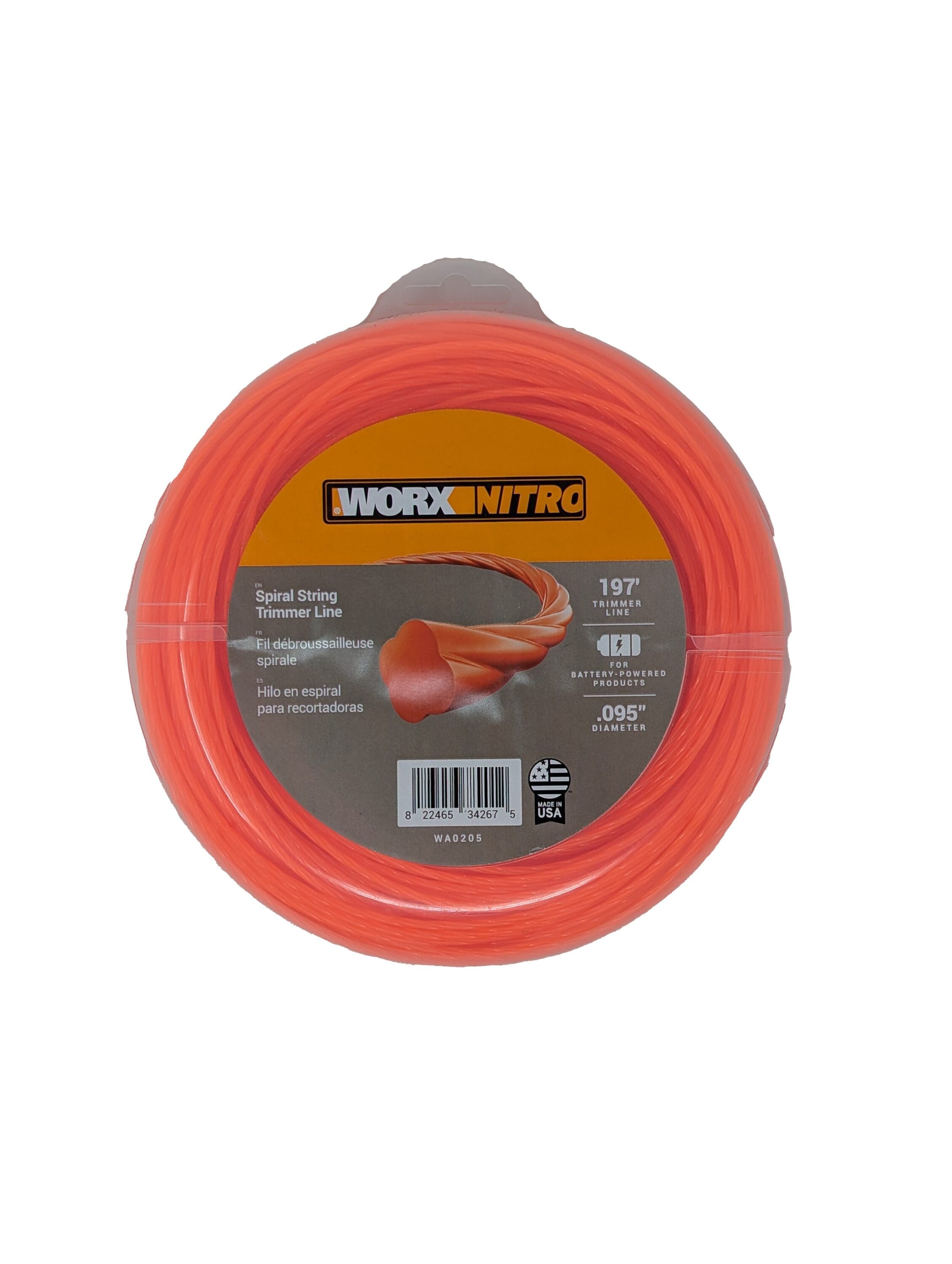 WORX WA0205 0.095-in x 197-ft Bulk reel Trimmer Line