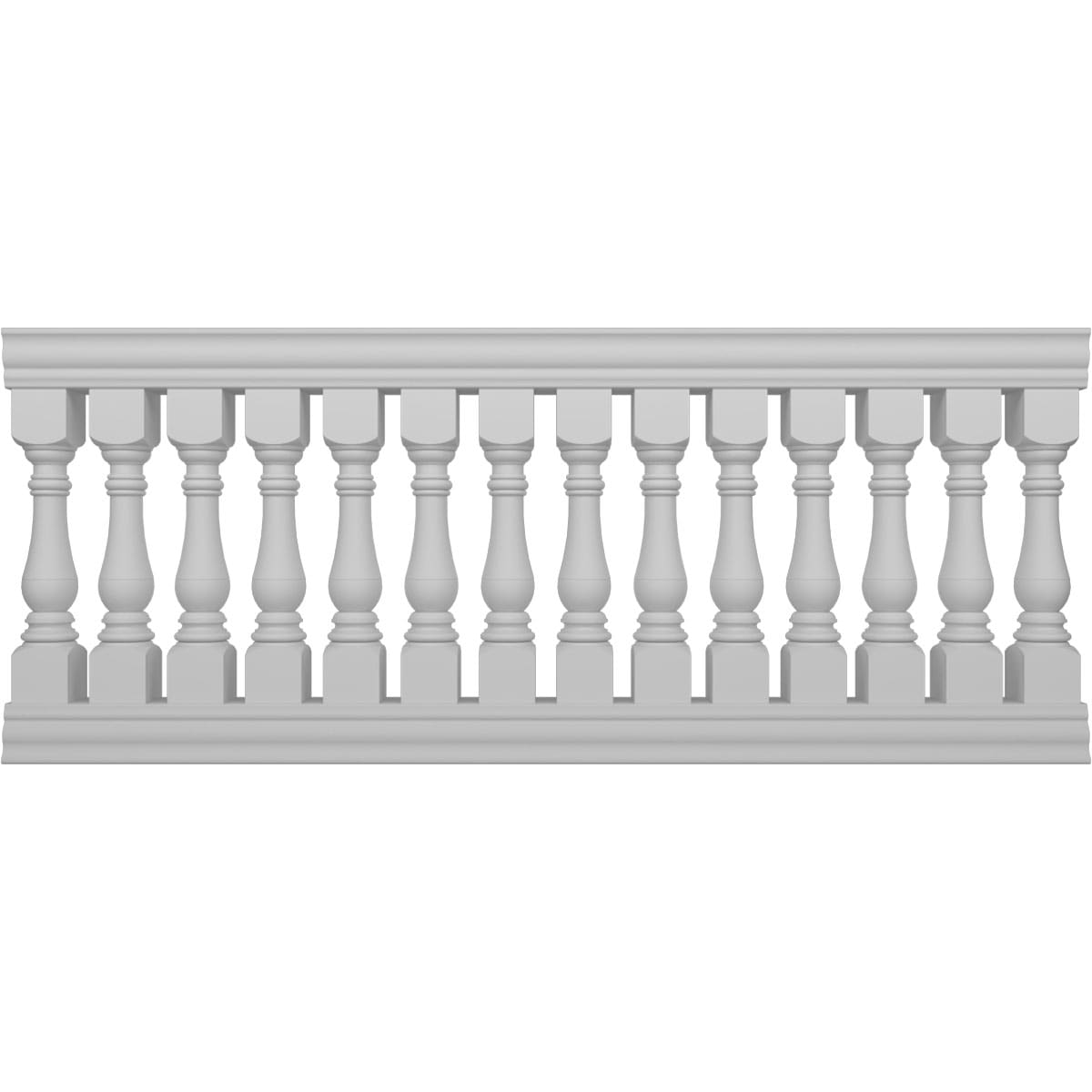 Ekena Millwork BALK42X096BRA FiberThane 8-Feet x 42-Inches Bradford Fiberglass Deck Rail Kit