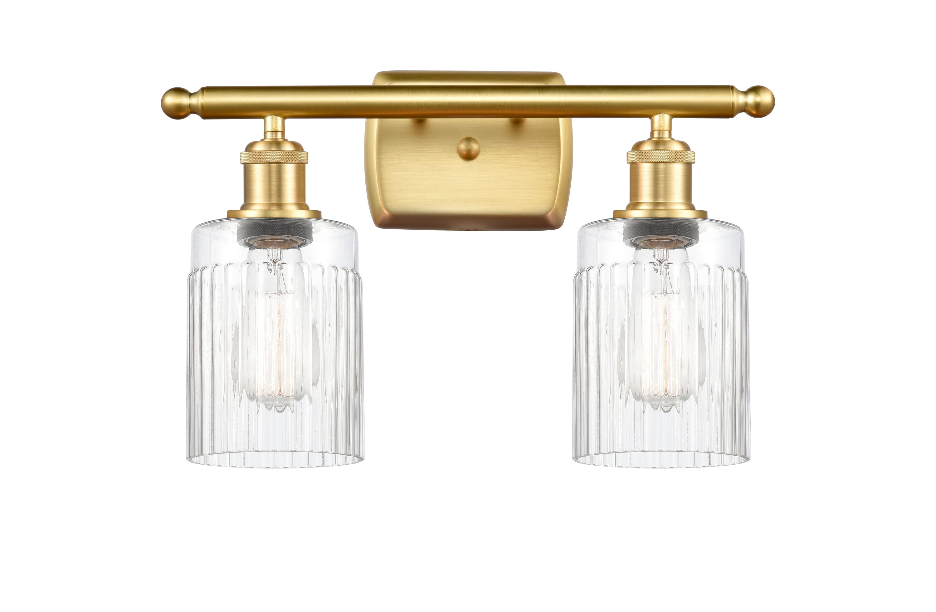 Innovations Lighting 516-2W-SG-G342 Hadley 16-in 2 -Light Satin Gold Vintage Vanity light
