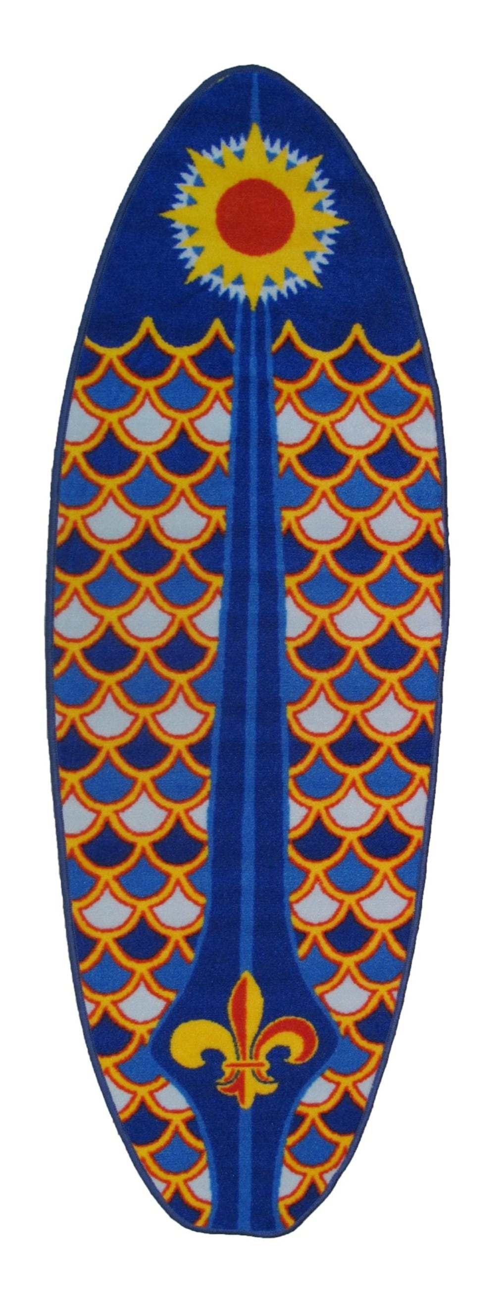Fun Rugs ST-28 1958 Surf Time 2 X 5 (ft) Multi-color Irregular Indoor Area Rug
