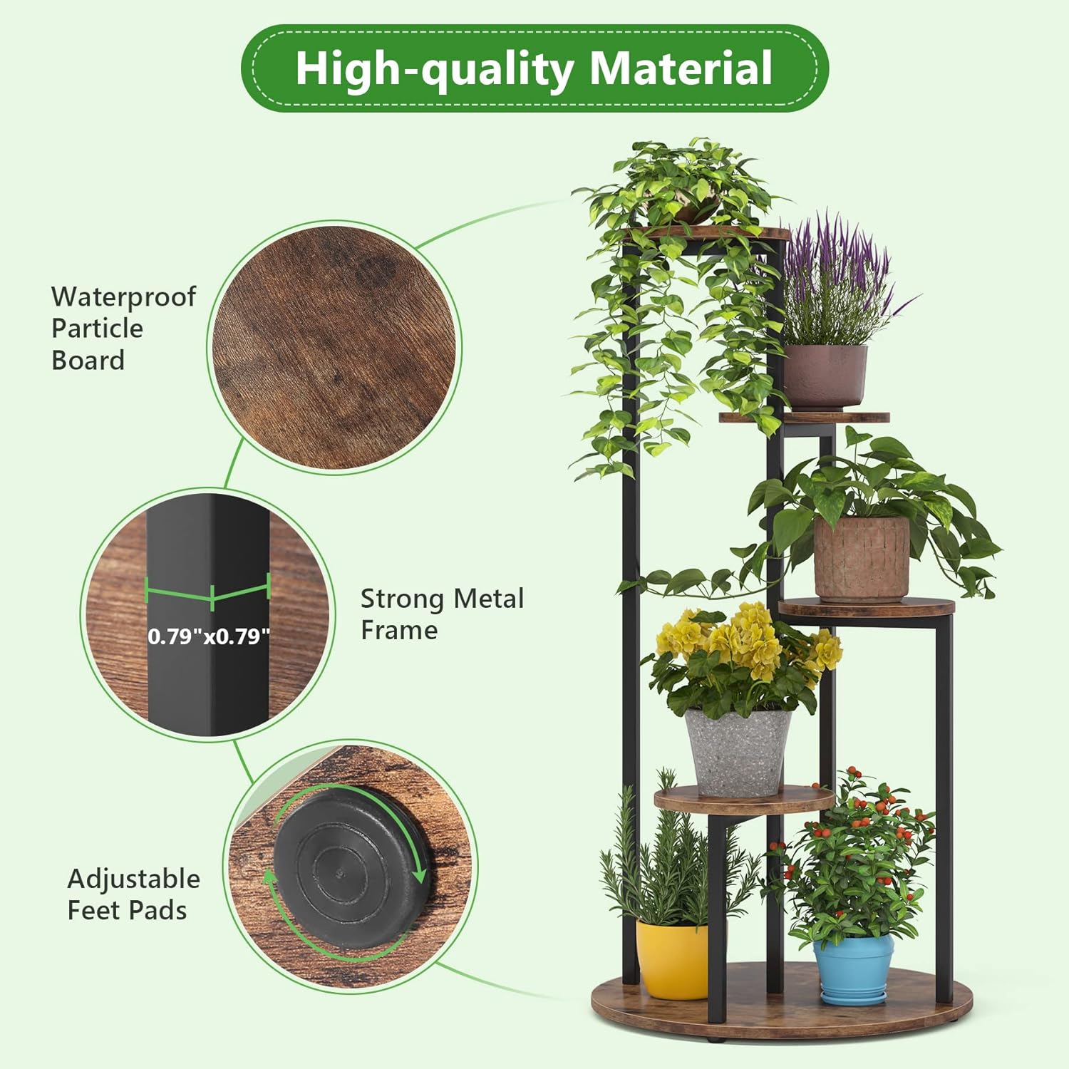 Tribesigns LWOYJL-0242YY Plant-Stand - View #6