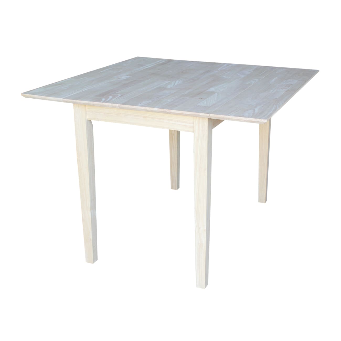 International Concepts T-40DS Unfinished Traditional Extending Drop leaf Dining Table, Wood with Unfinished Wood 40.0-in L x 29.0-in H