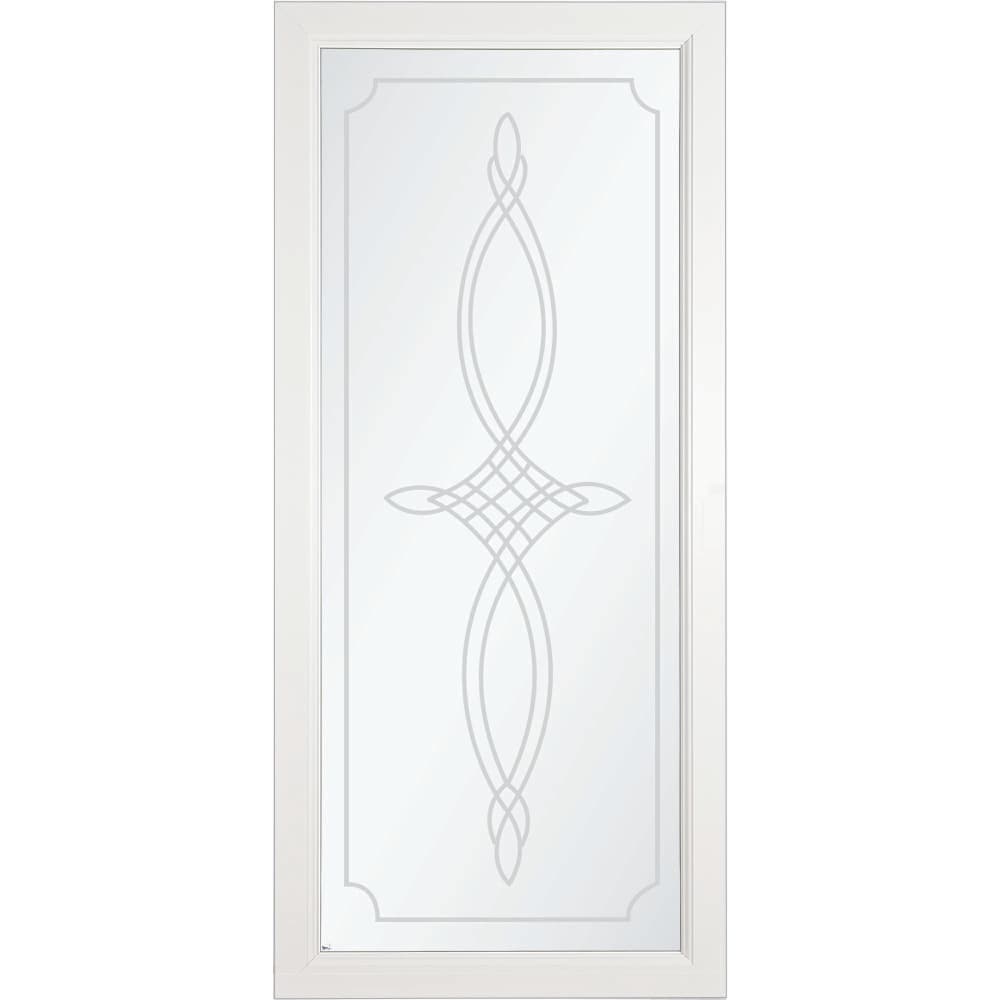 Signature Selection 36-in x 81-in White Full-view Interchangeable Screen Aluminum Storm Door | - LARSON 14970032