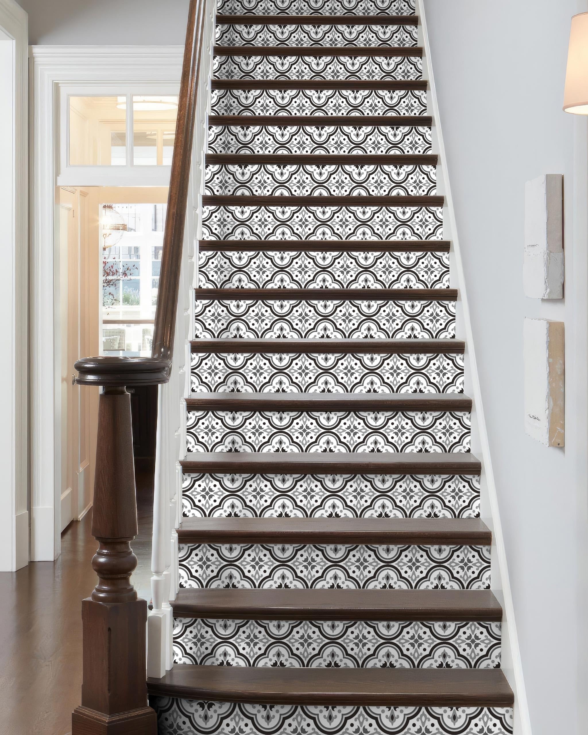 Etokfoks  Stair Stickers 15 Pack 39 3 x 7 08 in Peel and Stick Non Reflective Matte for Home Office Shop