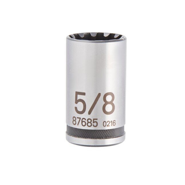 Kobalt Universal Standard (SAE) 1/2-in Drive Spline 5/8-in Shallow Socket Kobalt Universal Standard (SAE) 1/2-in Drive Spline 5/8-in Shallow Socket