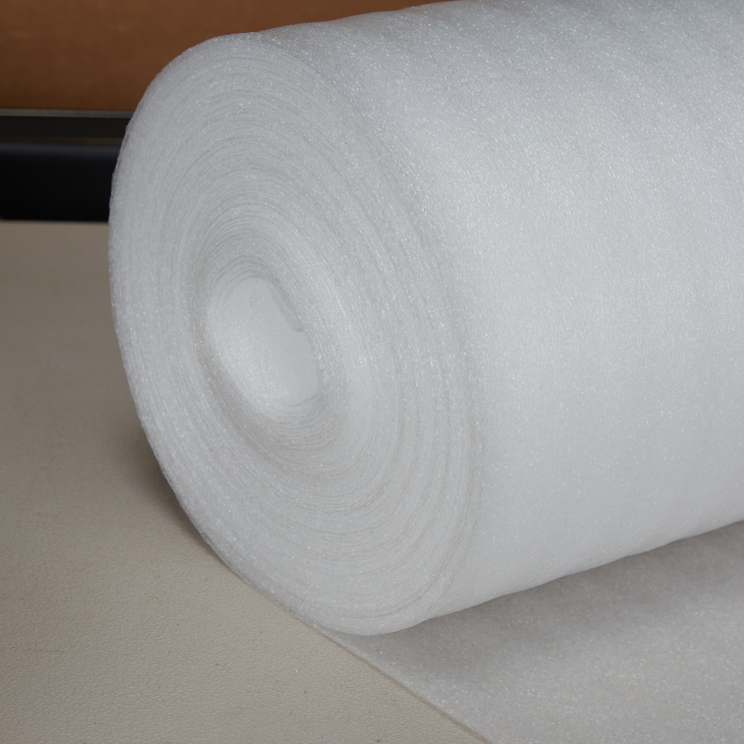 Recycled Packing Shipping Foam, SIX Long Strips Very Firm 4.75 x 49, White