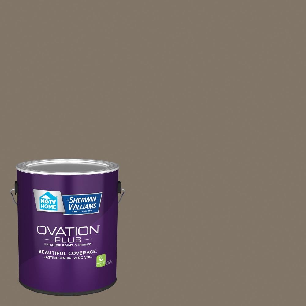 HGTV HOME by Sherwin-Williams 6006-2B-2557212 Ovation Plus Flat Safari Beige 6006-2B Latex Interior Paint Paint + Primer ( 1-gallon )