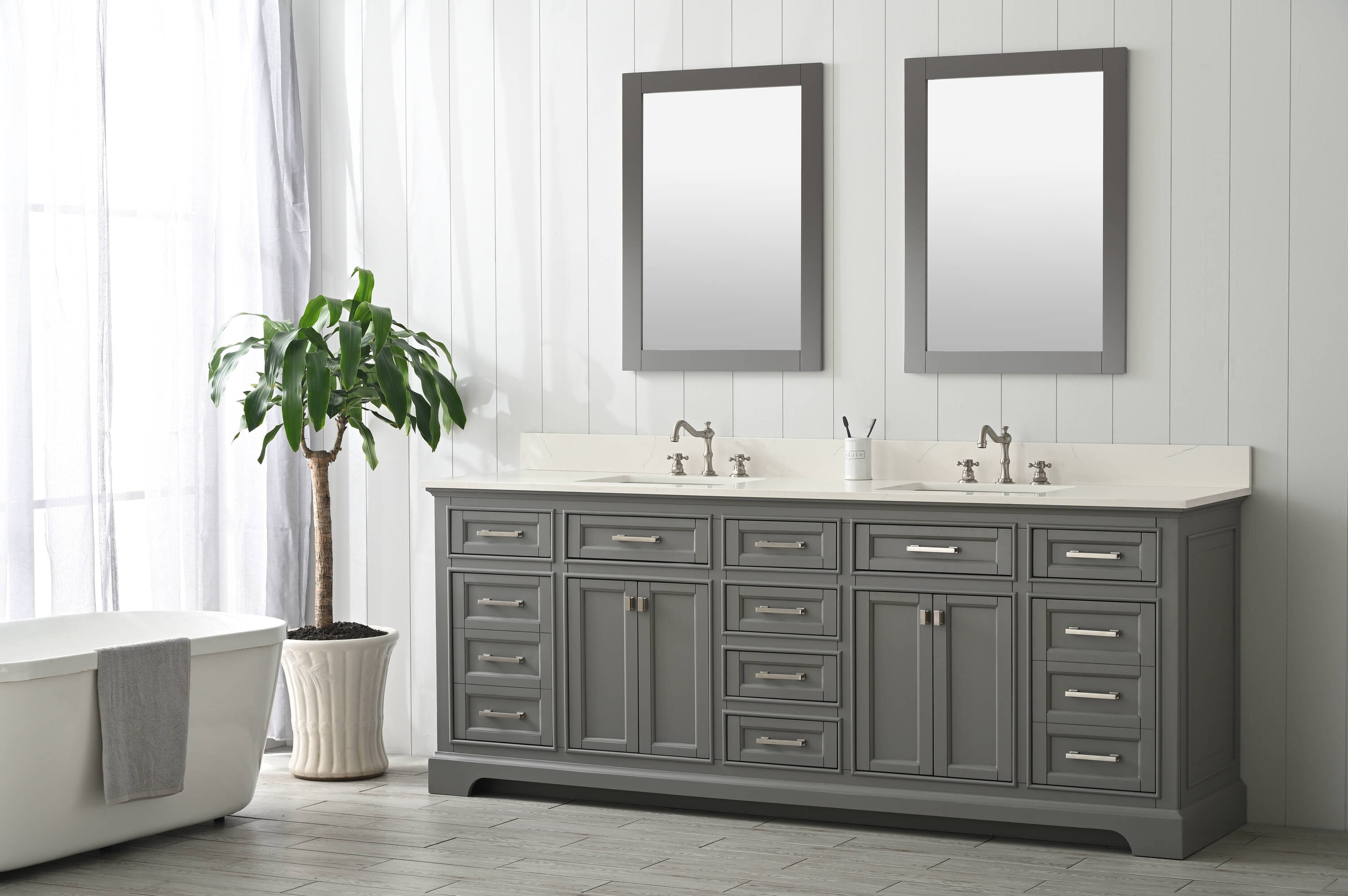 Design Element ML-84-GY Bath-Vanity-Combo - View #3