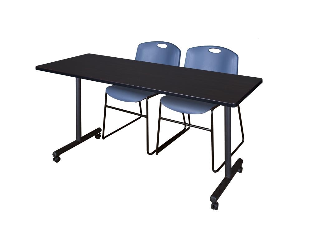 Regency MKTRCC6624MW44BE Training Brown 4-Person Training Table (66-in W x 29-in H)