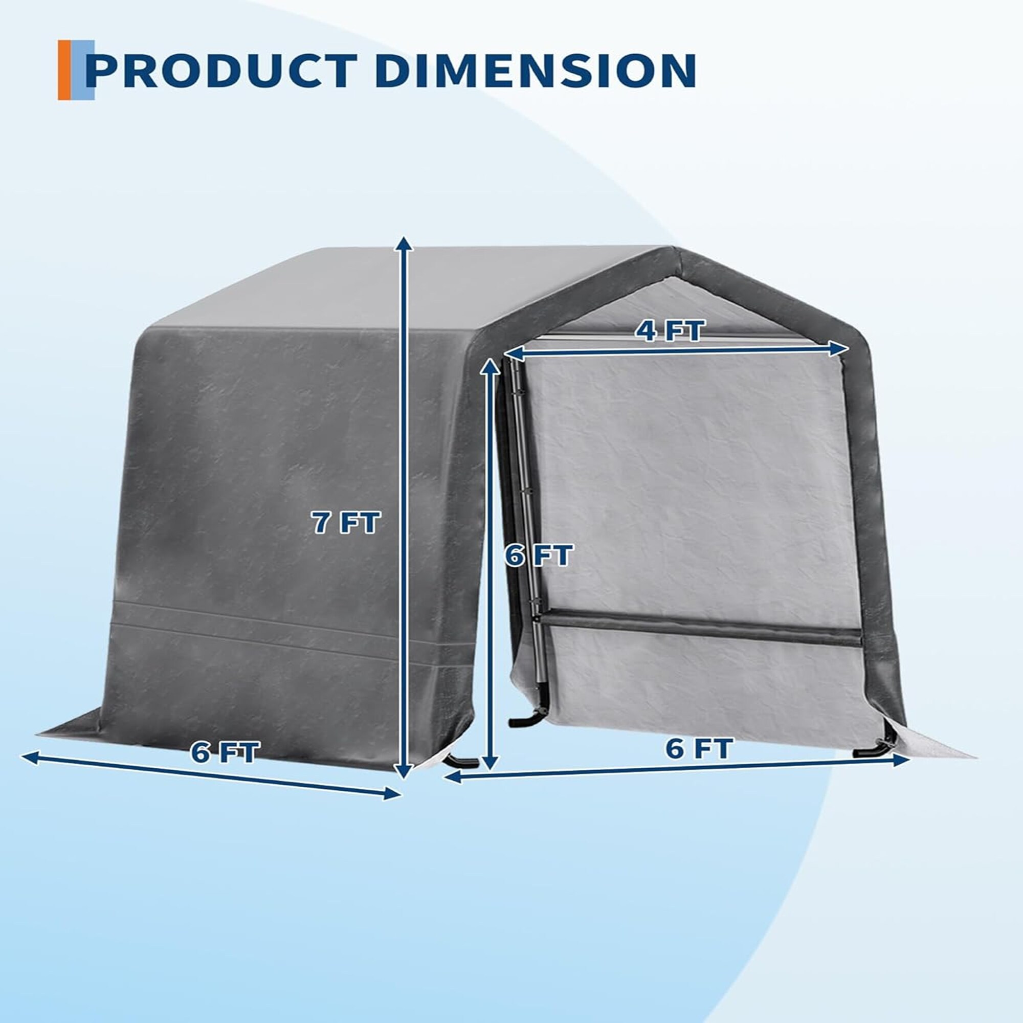 Qeetex LSHQQPPG-33AEHWAM Carport-Covers - View #7