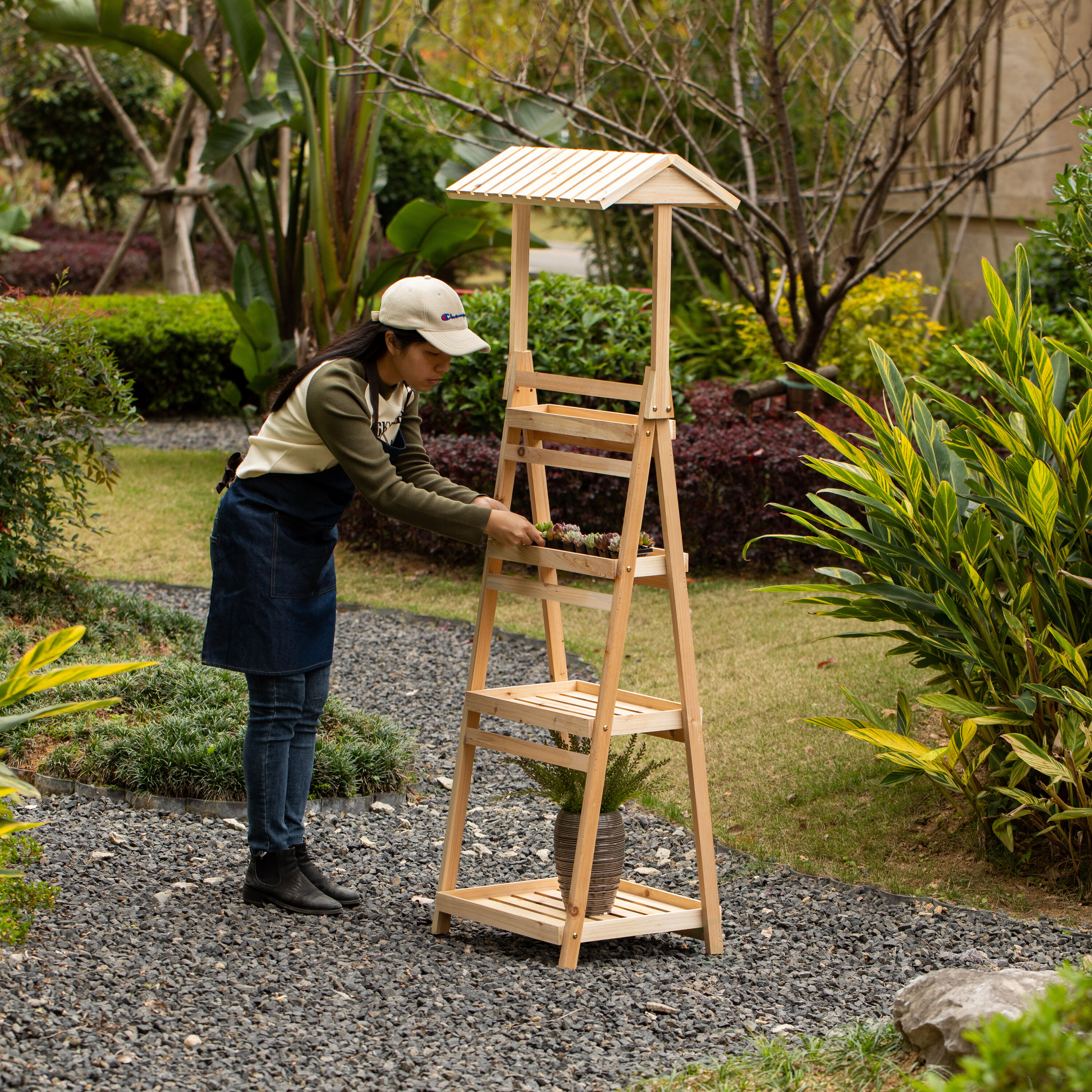 Vintiquewise QI004599 Plant-Stand - View #5