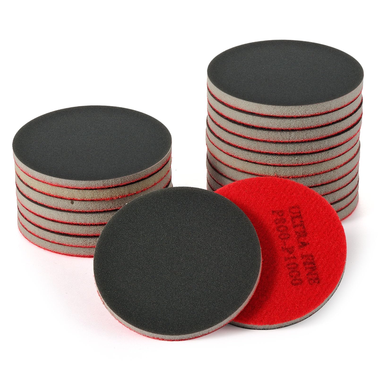 Ahfiwaso 20 Piece Sanding Sponge Set 3 Inch Foam Pads 180 to 3000 Grit for Wood Drywall Metal Auto Polishing and Curved Surfaces #LAH0819Q102