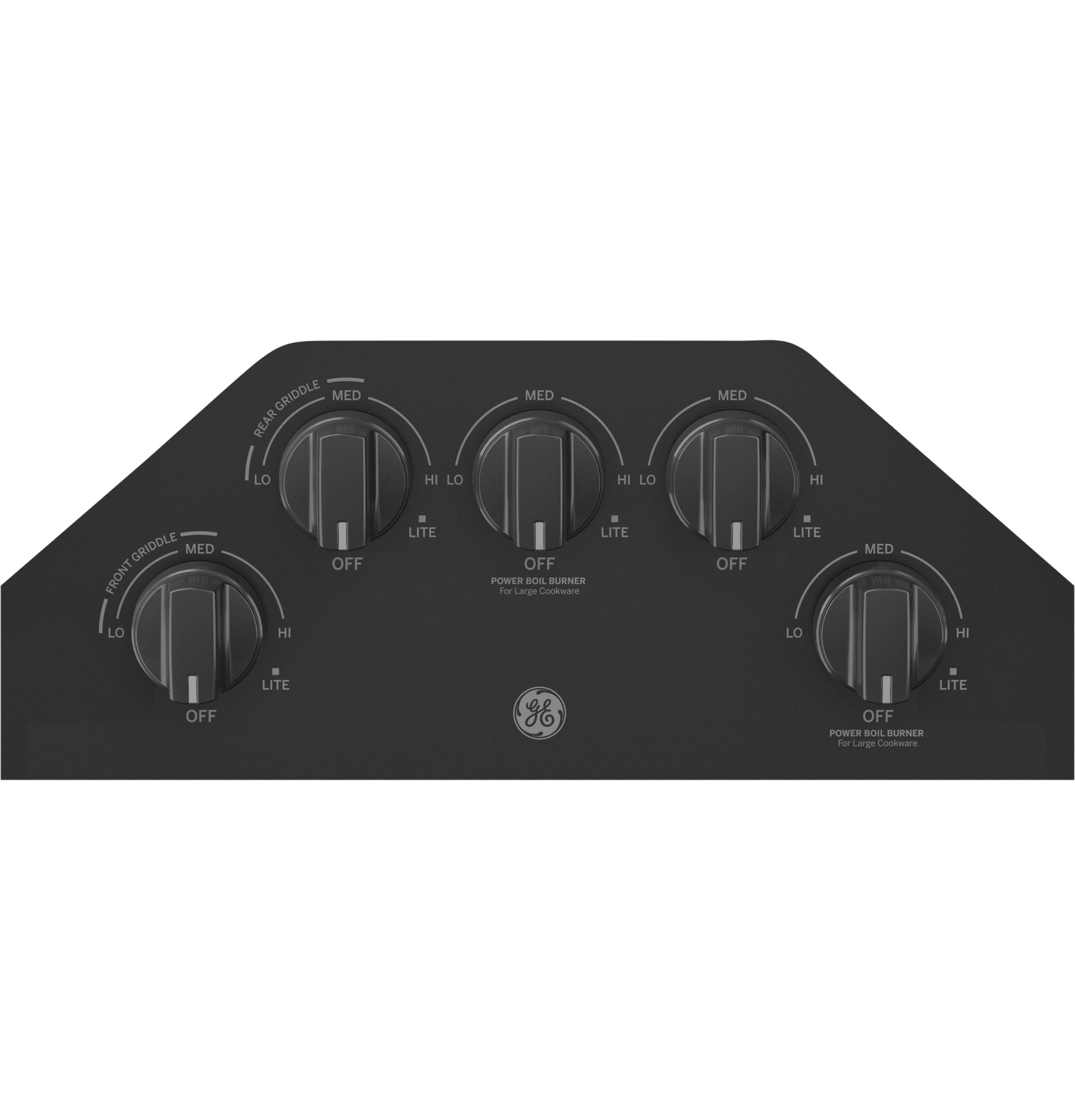 GE Profile™ 36 Built-In Tri-Ring Gas Cooktop with 5 Burners and Included  Extra-Large Integrated Griddle