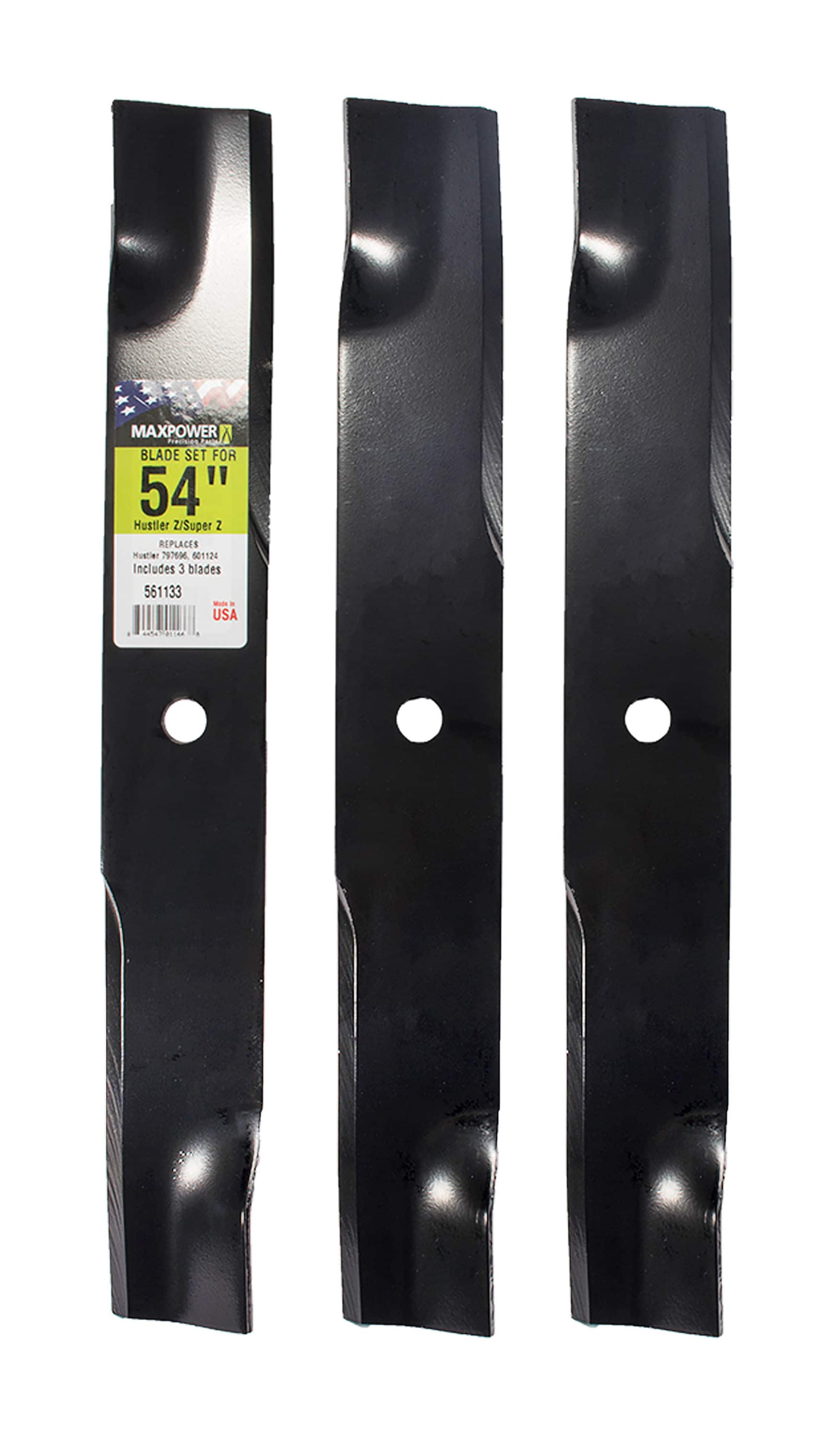 MaxPower 42-in Deck Standard Mower Blade for Riding Mower/Tractors (2-Pack)  in the Lawn Mower Blades department at